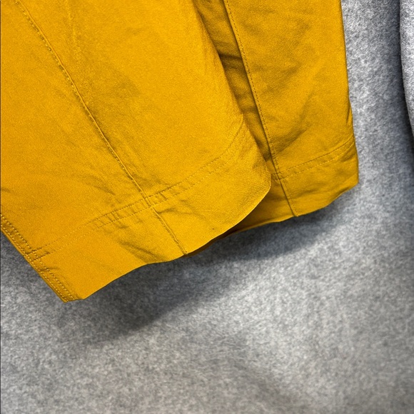 Athleta Nolita Pull on Pants in Brass Yellow Wide Leg Lightweight Casual Size 16 - Picture 8 of 11